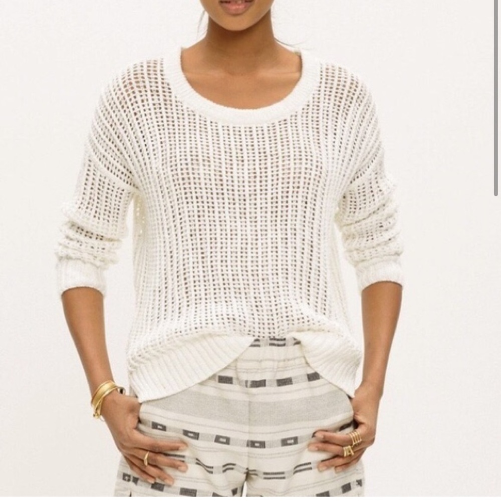 Madewell Open Knit Cotton Sweater